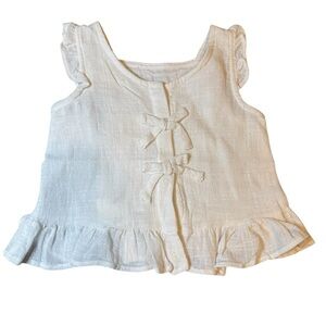 Ollie’s Day White Ruffle Top
